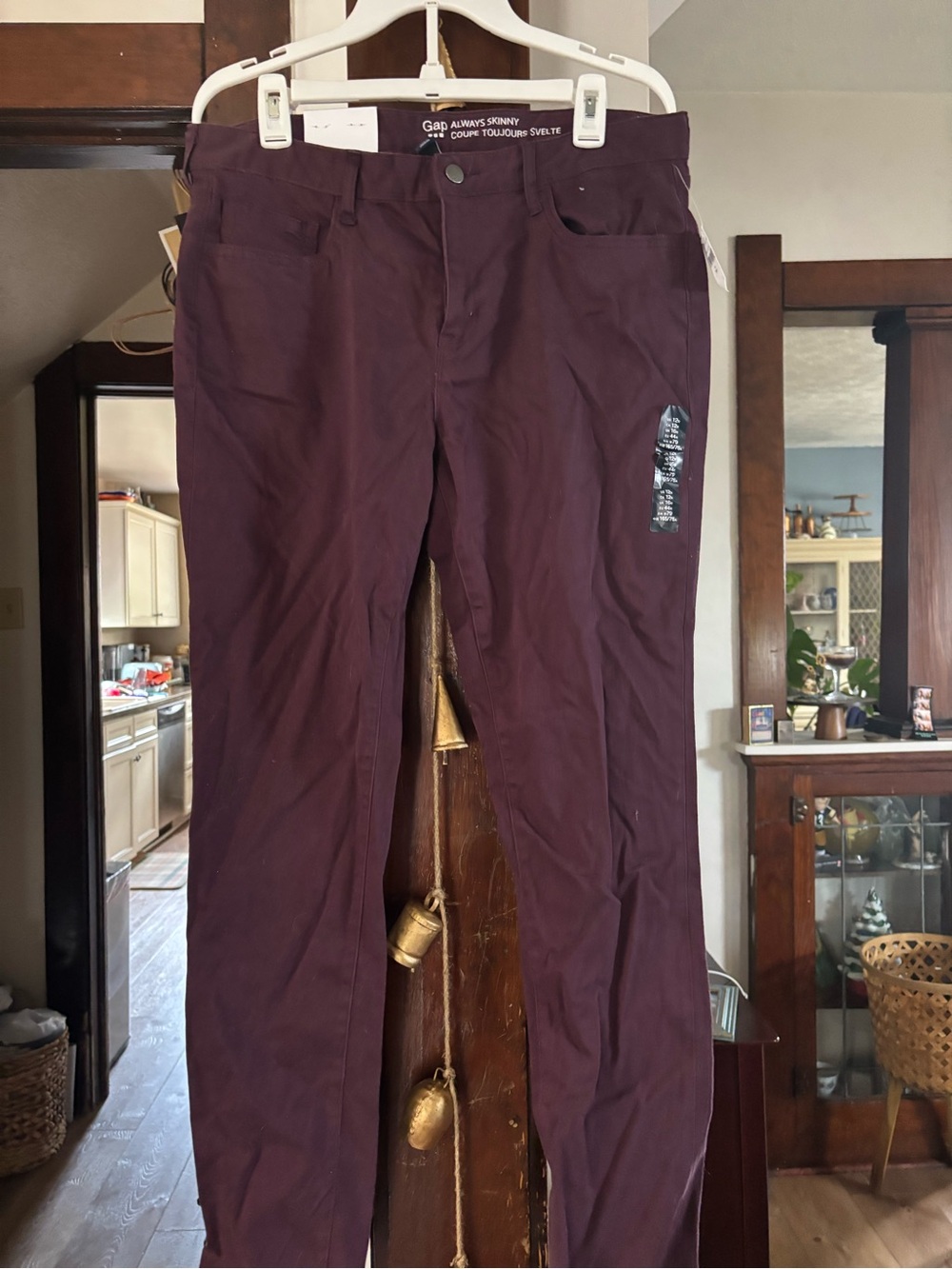 GAP Deep Plum Straight Leg Pants